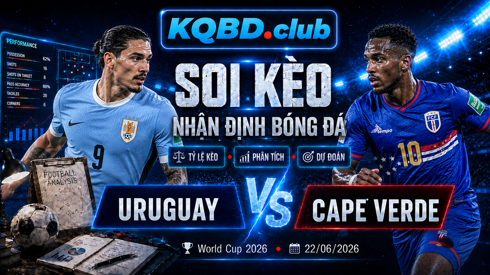 Đội hình dự kiến trước trận Uruguay và Cape Verde